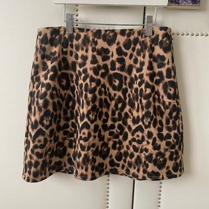 Reformation Cheetah Print Mini Skirt
